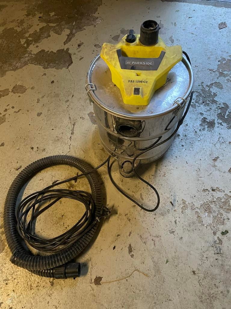 Parkside PAS 1200 C2 Aszuiger, Witgoed en Apparatuur, Stofzuigers, Ophalen, Gebruikt, Waterstofzuiger, Minder dan 1200 watt
