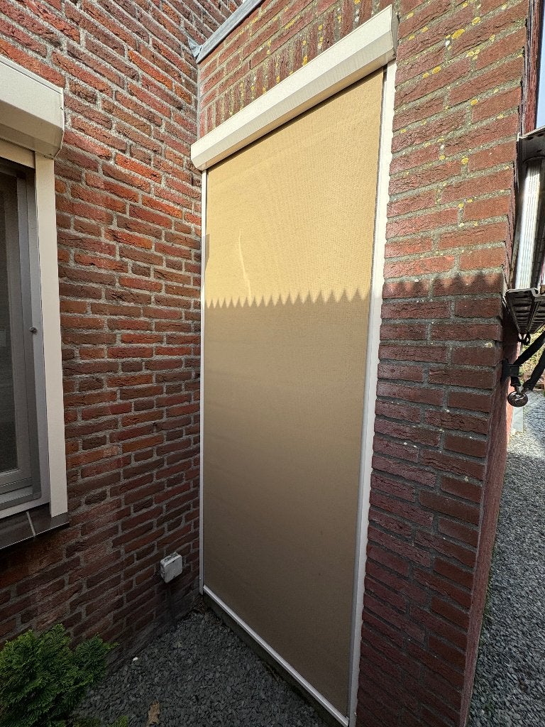 Screen buiten zonwering, Doe-het-zelf en Verbouw, Rolluiken, Ophalen, Wit, Minder dan 100 cm, 200 cm of meer