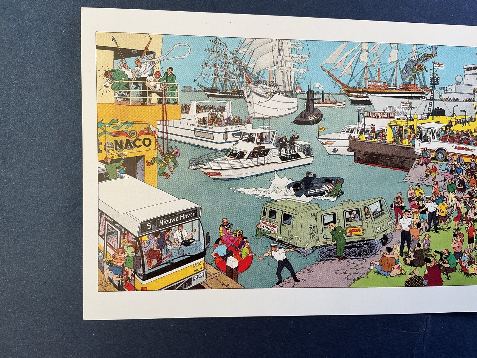 Ansichtkaart Theo van den Boogaard - Haven NACO, Verzamelen, Verzenden, 1980 tot heden, Ongelopen
