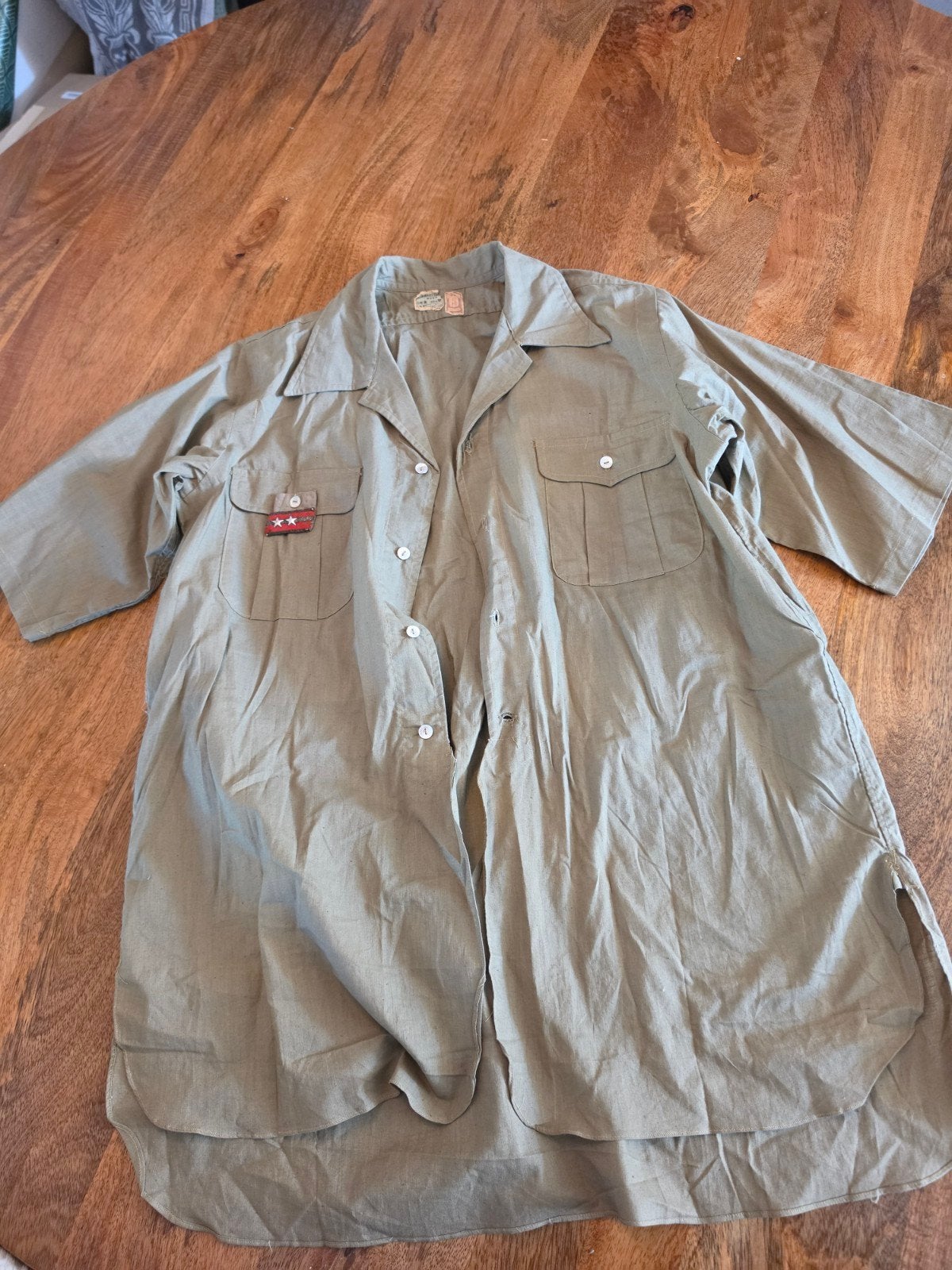 Militair Uniform Shirt met kraagspiegel, Verzamelen, Verzenden, Landmacht, Nederland, Kleding of Schoenen