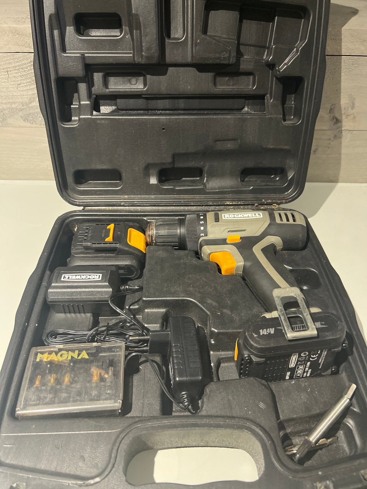 Rockwell Boor- en Schroefmachine 14.4V met Koffer, Tuin en Terras, Hand-tuingereedschap, N, Ophalen of Verzenden, N, N