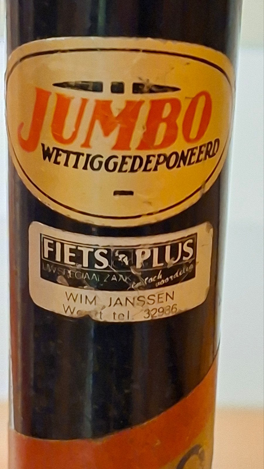 Vintage Jumbo Fiets Pomp - Wim Janssen, Ophalen, Gebruikt