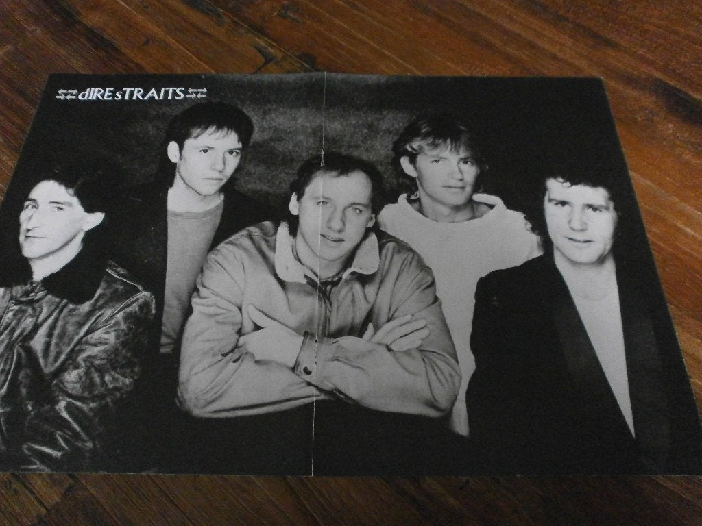 mooie a3 poster Dire Straits   jr 80, Verzamelen, Posters, Verzenden, Zo goed als nieuw, A1 t/m A3, Muziek