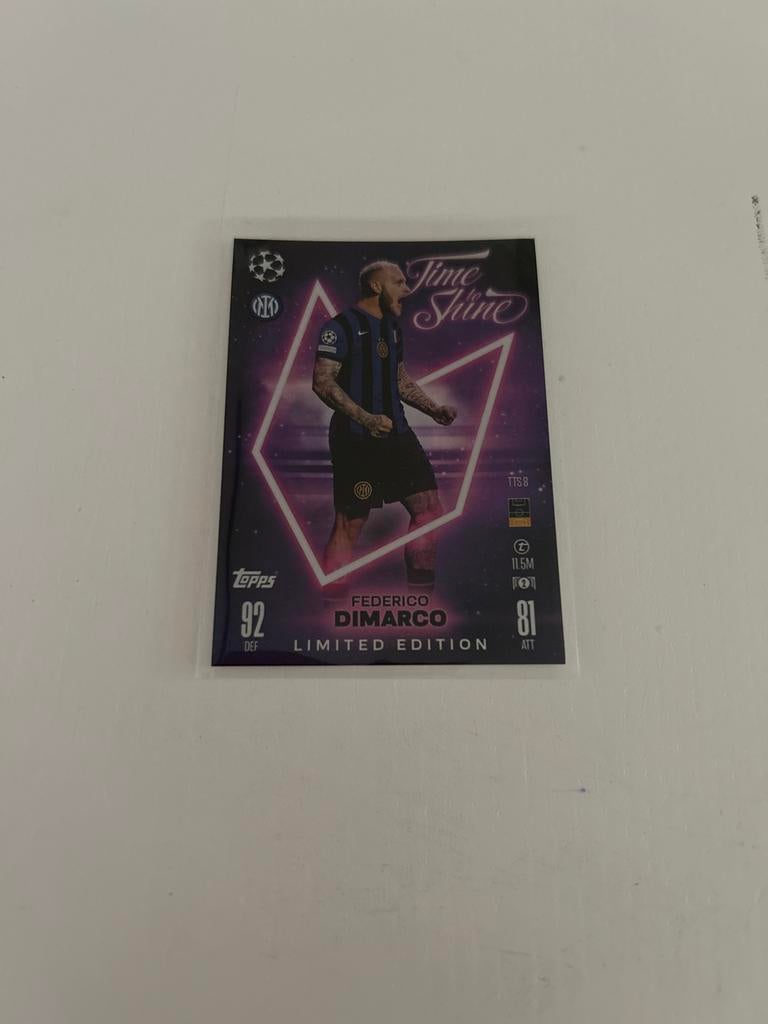Federico Dimarco Topps Match Attax Limited Edition Kaart, Ophalen of Verzenden, Zo goed als nieuw, Losse kaart