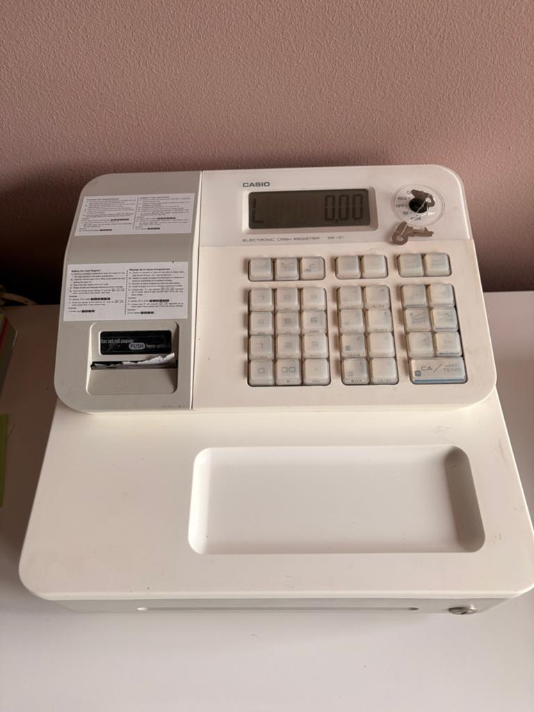 Kassa casio, Ophalen, Gebruikt