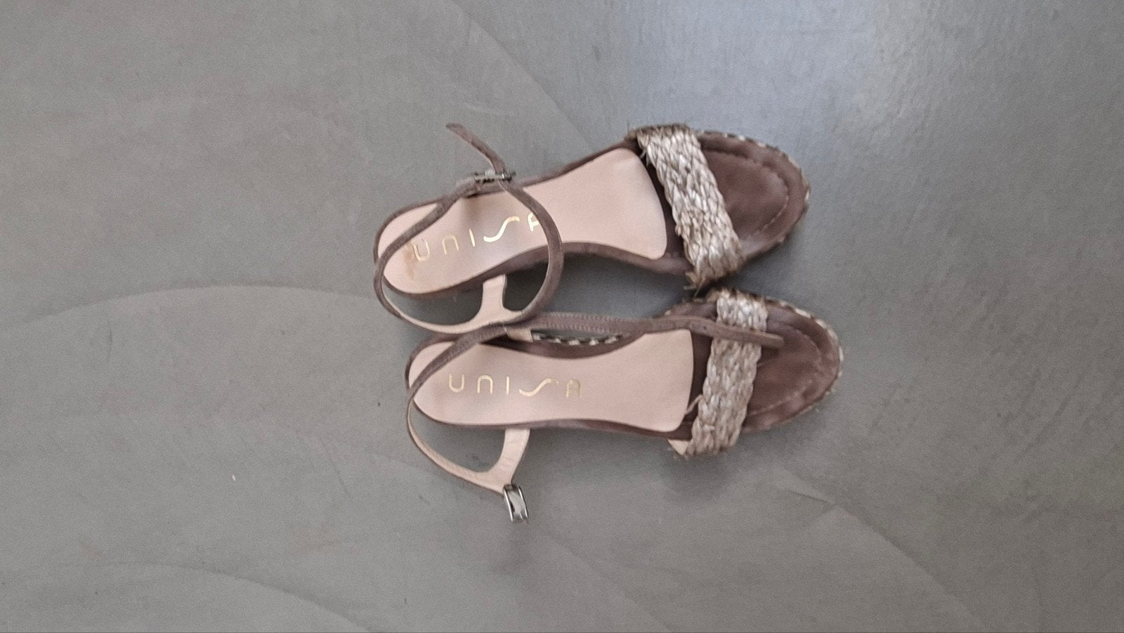 Unisa Sandalen met sleehak - Maat 38, Bruin, Unisa, Gedragen, Sandalen of Muiltjes