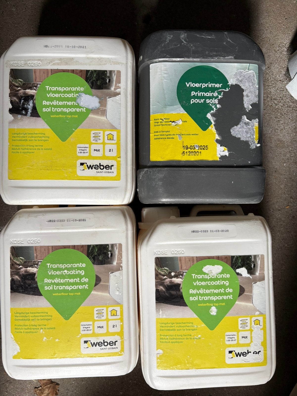 Weber Beamix Transparante Vloercoating & Primer Set, Ophalen, Overige kleuren, Nieuw, 10 tot 15 liter