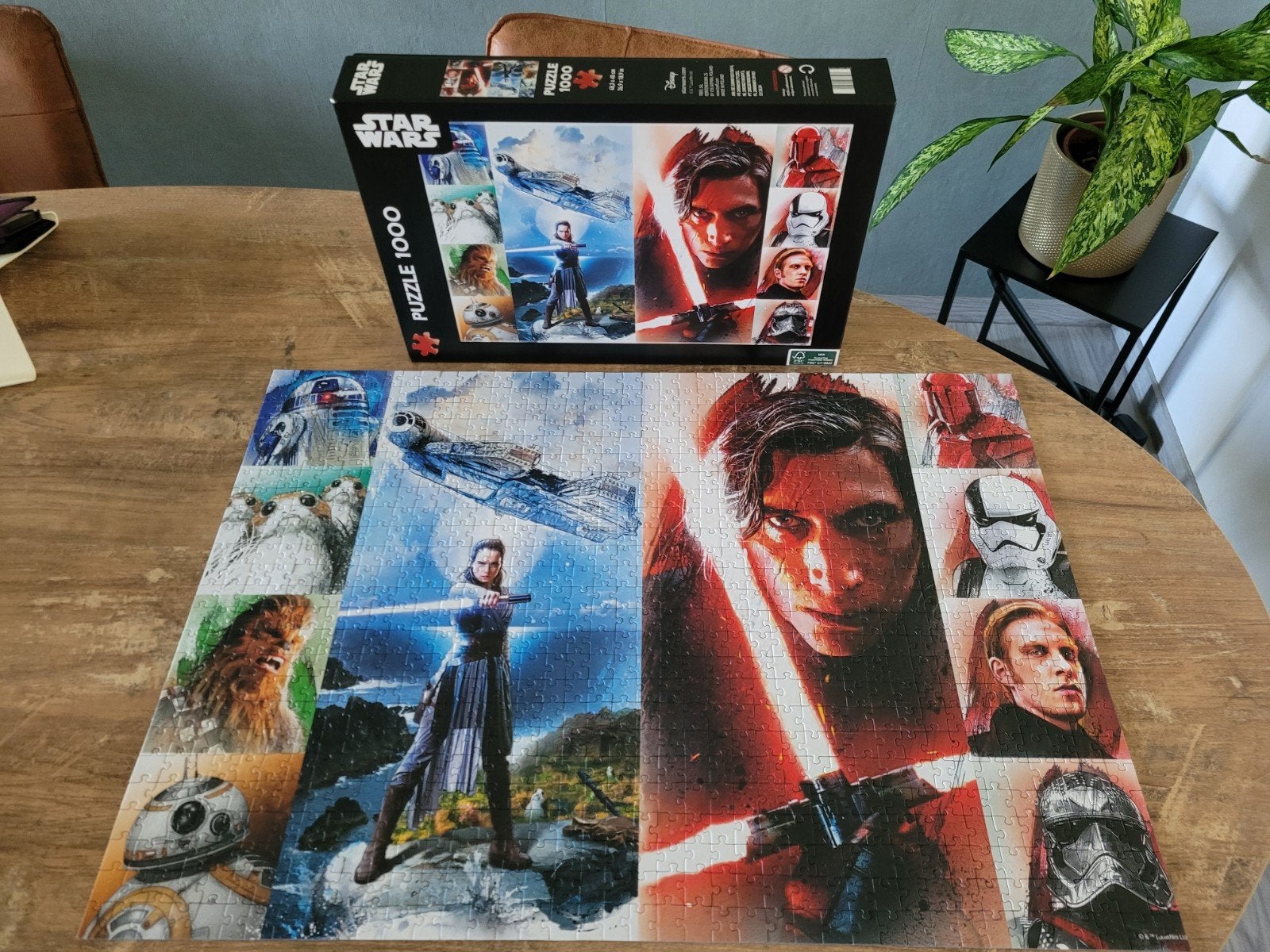 STAR WARS 1000 stukjes van DISNEY kost 5,00, Ophalen of Verzenden, 500 t/m 1500 stukjes, Zo goed als nieuw, Legpuzzel