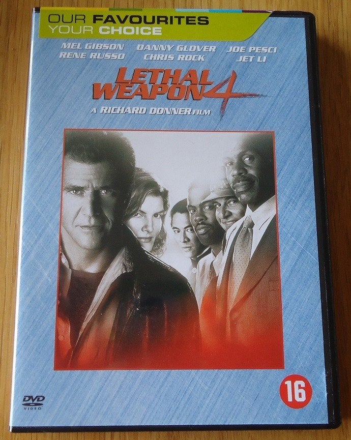 Te koop de originele DVD Lethal Weapon 4 met Mel Gibson., Vanaf 16 jaar, Nederlands, Ophalen of Verzenden, Nieuw in verpakking