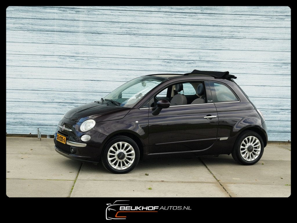 Fiat 500 C 0.9 TwinAir Lounge Cabrio Airco Velge Apk 05-2027, Auto's, Fiat, Bedrijf, Te koop, 500C, ABS, Airbags, Airconditioning
