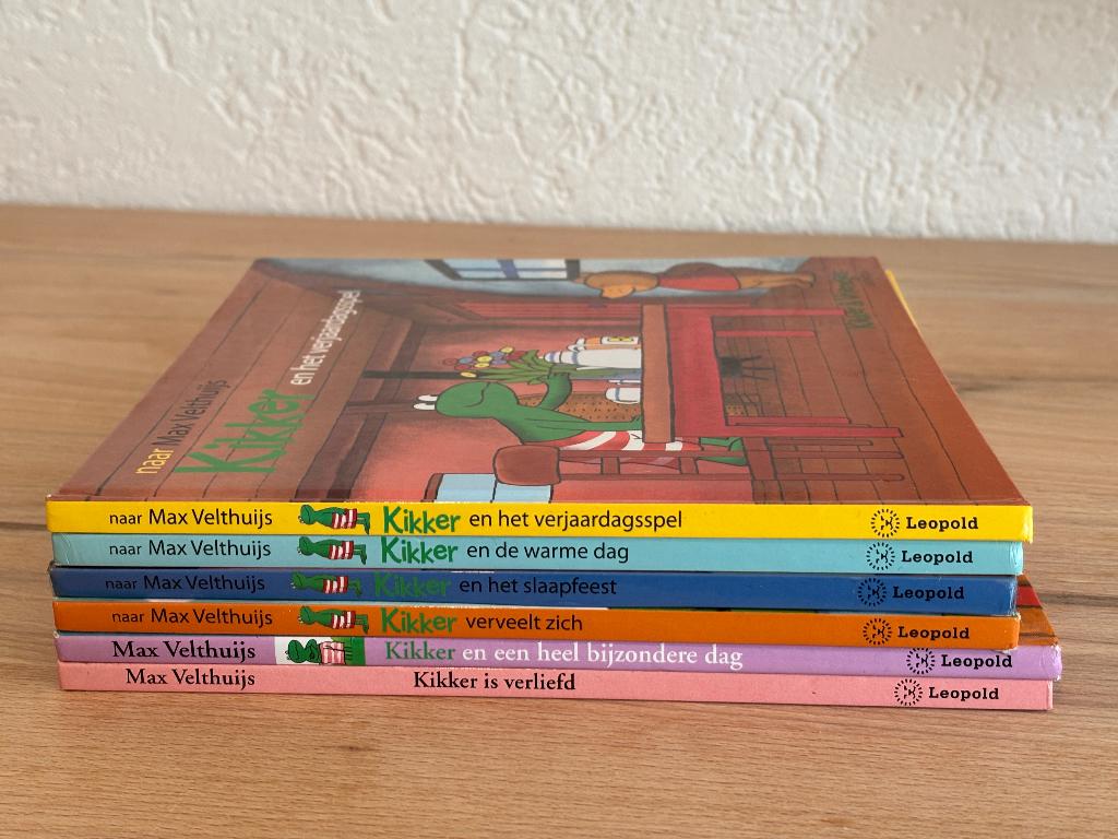 set van 6 Kikker leesboekjes, Boeken, Gelezen, Fictie algemeen, Max Velthuijs, Ophalen of Verzenden