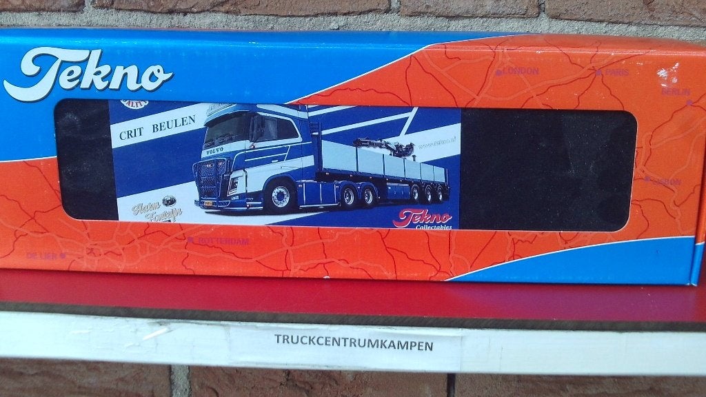 Tekno  Volvo  FH4  Globetrotter  van  Crit  Beulen., Hobby en Vrije tijd, Ophalen of Verzenden, Nieuw, Bus of Vrachtwagen, Tekno