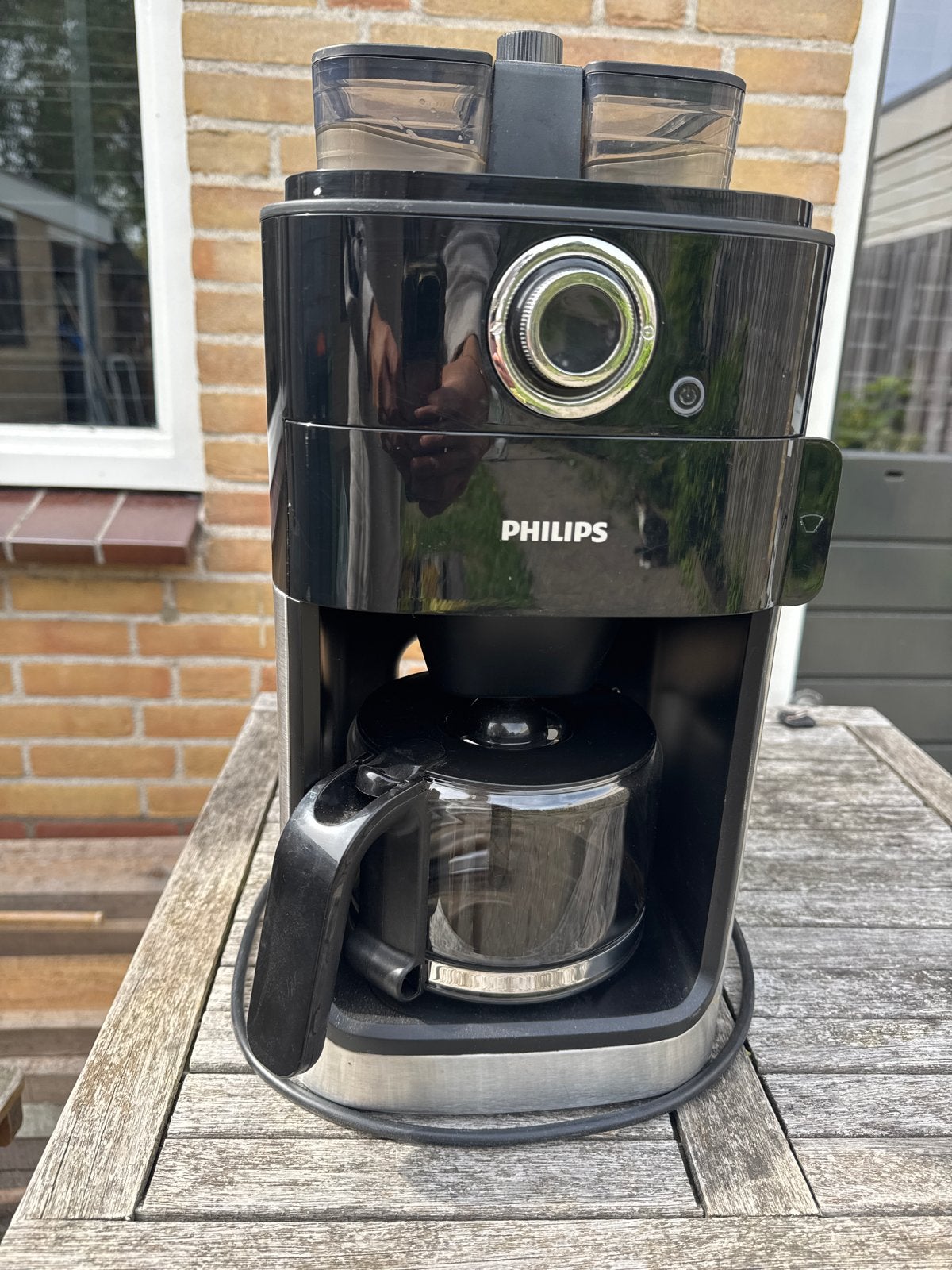 Philips grind & brew Koffiezetapparaat, Witgoed en Apparatuur, Ophalen, Gebruikt, Koffiemachine, Koffiebonen