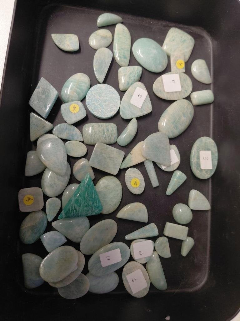 Partij Amazoniet cabochons, Sieraden, Tassen en Uiterlijk, Ophalen of Verzenden, Nieuw