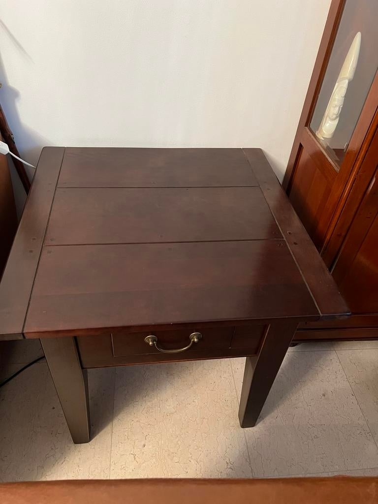 2 Bijzettafels, Huis en Inrichting, 50 tot 100 cm, Rond, Ophalen of Verzenden, Zo goed als nieuw