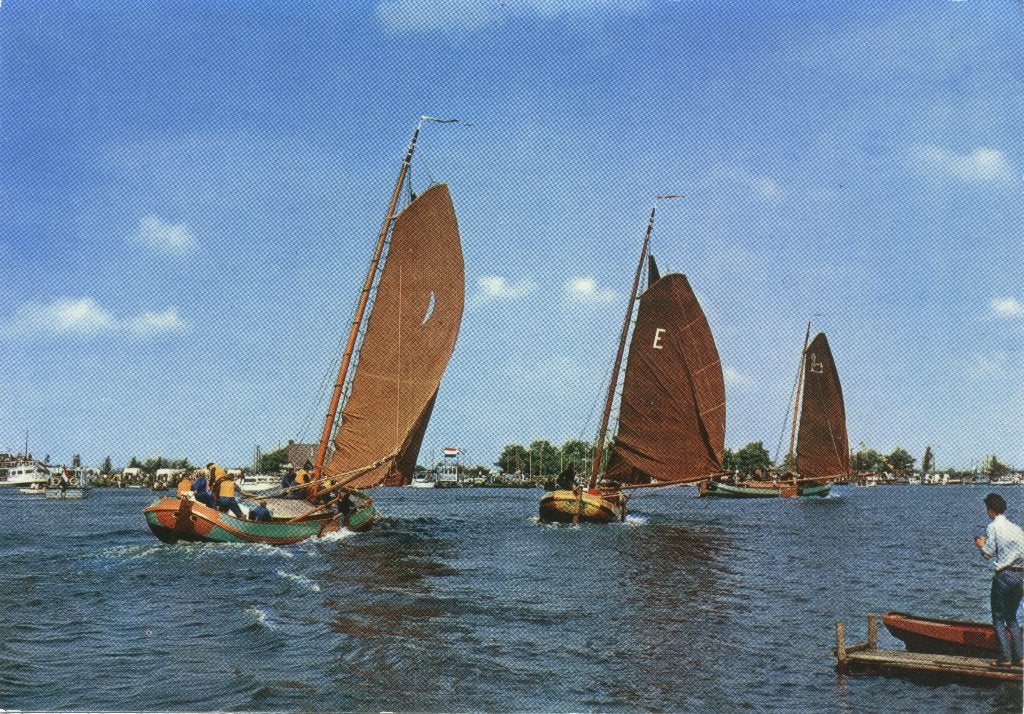 Friesland Skûtjes van Drachten en Eernewoude, Verzenden, 1960 tot 1980, Ongelopen, Friesland