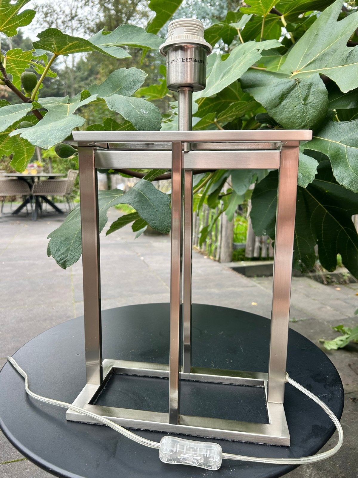 Kwantum tafellamp E27 max 40W, 44 cm hoog, Met schakelaar, Gebruikt, Overige merken, Sfeerlamp