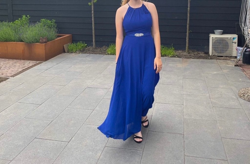 Galajurk koningsblauw, Kleding | Dames, Galajurk, Blauw, Ophalen of Verzenden, Zo goed als nieuw