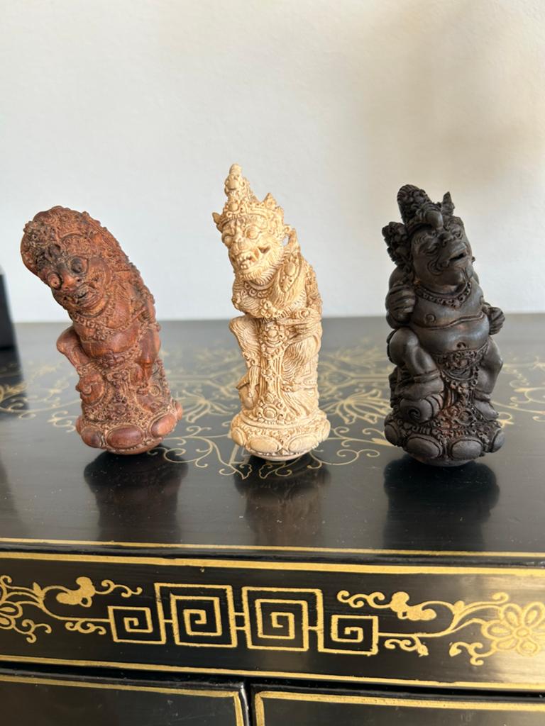 Handgesneden Balinese kerisgrepen, Ophalen of Verzenden