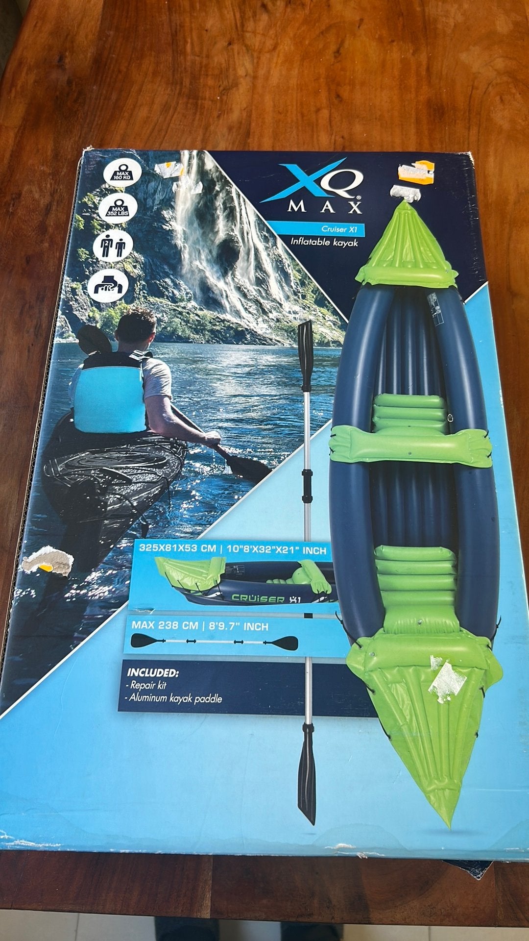 XQ Max Cruiser X1 opblaasbare kajak NIEUW, Ophalen, Minder dan 80 cm, Rond, Minder dan 200 cm