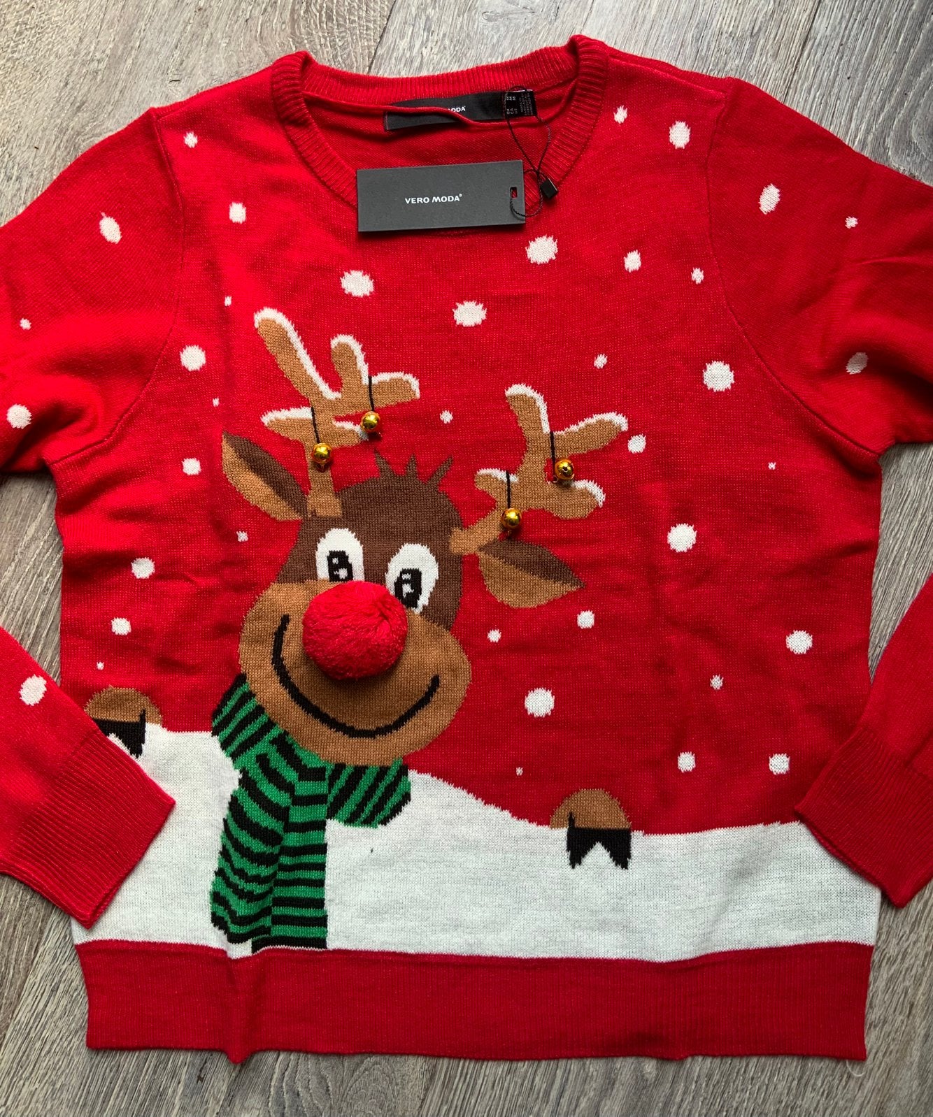 Vero Moda rode belketjes kersttrui mt M NIEUW, Ophalen of Verzenden, Nieuw, Maat 38/40 (M), Rood