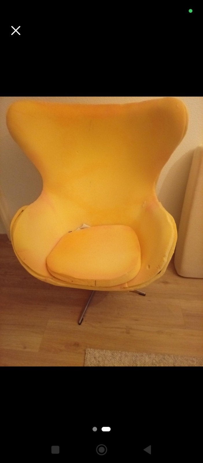 Egg Chair - Opknapper (opnieuw stofferen), Gebruikt, Overige kleuren, Ophalen of Verzenden, Stof
