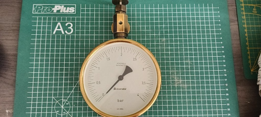 Grote Observator Controle manometer, Antiek en Kunst, Ophalen of Verzenden