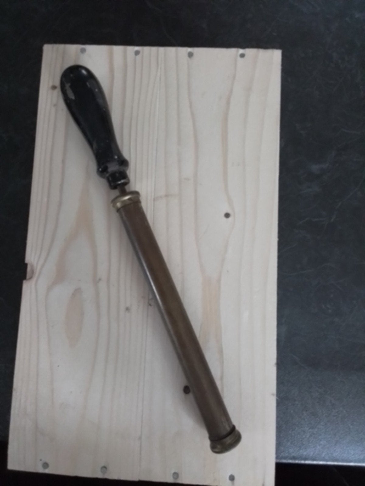 Koperen Pomp - 32 cm lang, Ophalen of Verzenden, Gebruikt, Handmatig, Overige typen