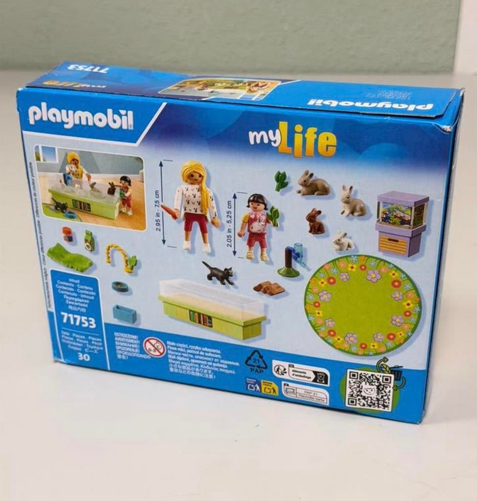 PLAYMOBIL myLife Starter Packs Konijnenfamilie 71753 - NIEUW, Kinderen en Baby's, Speelgoed | Playmobil, Nieuw, Ophalen of Verzenden