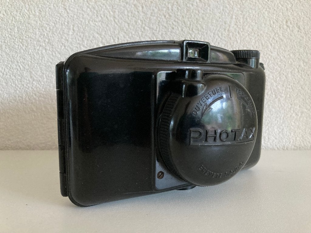 Vintage Photax bakelieten fotocamera, Ophalen of Verzenden, Gebruikt, Compact, Overige Merken