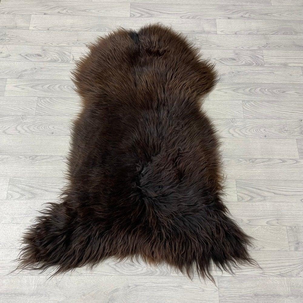 Schapenvacht bruin 115x80cm #1539 | Lederstore, Landelijk, modern, Scandinavisch, industrieel, 100 tot 150 cm, Bruin, Nieuw