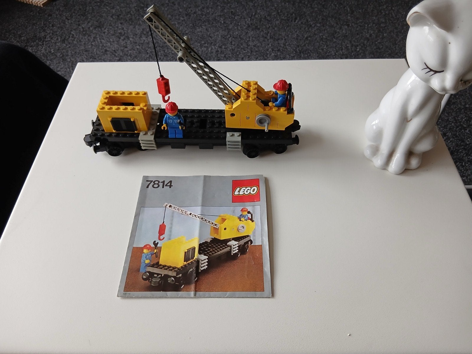 lego nr 7814    wagon met kraan, Gebruikt, Lego, Compleet, Ophalen of Verzenden