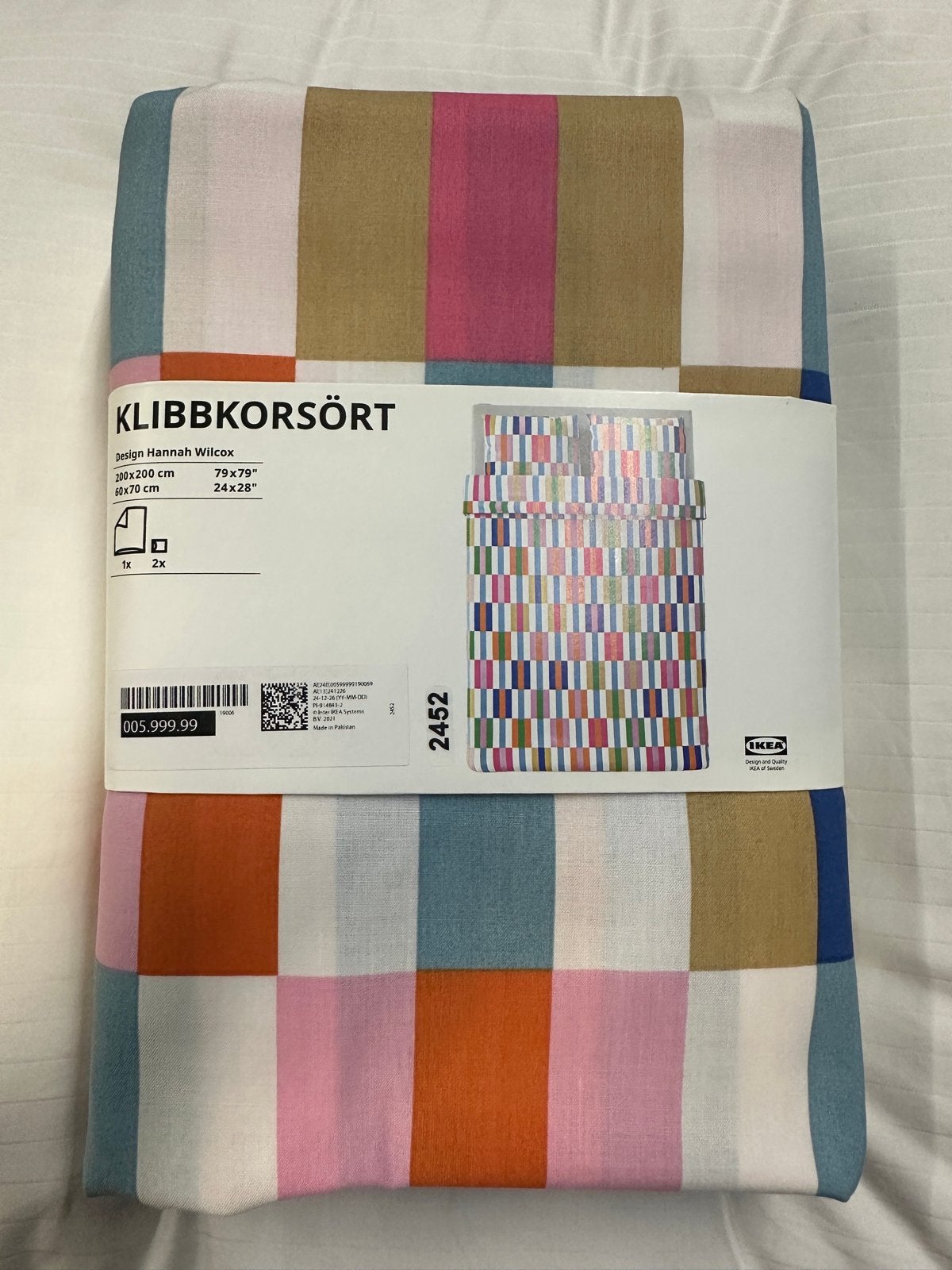 IKEA KLIBBKORSÖRT Dekbedovertrekset - Meerkleurig, Nieuw, Ophalen of Verzenden, IKEA, Set van meerdere stuks