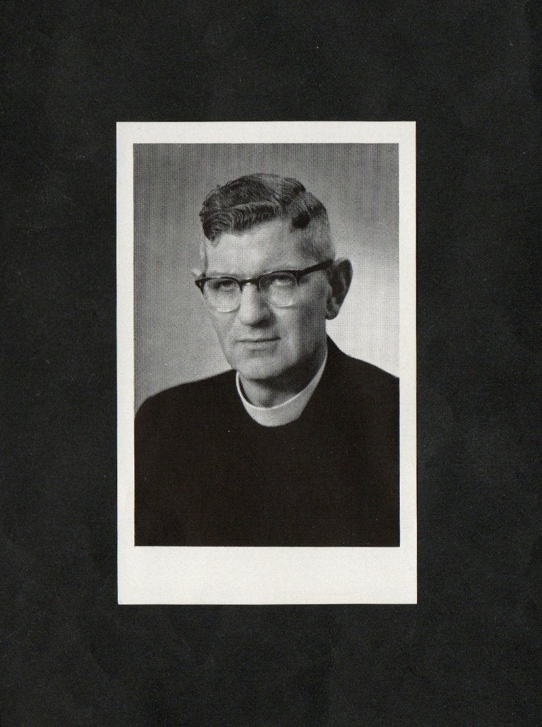Bidprentje Jan Verbiesen Missionaris Mill Hill Kenia 1957., Ophalen of Verzenden, Bidprentje
