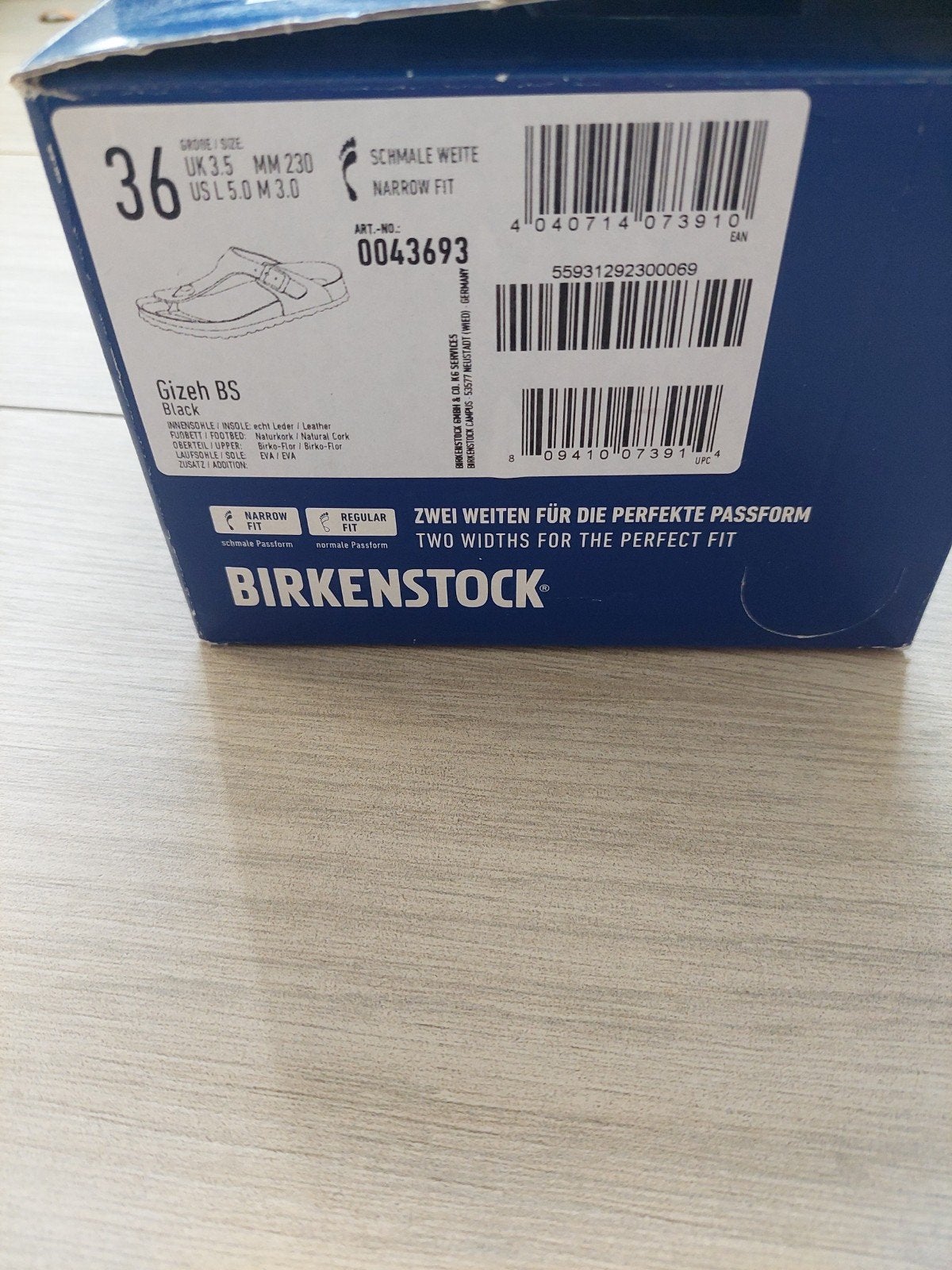 Nieuwe Birkenstock Gizeh sandalen maat 36, Slippers, Zwart, Nieuw, Ophalen of Verzenden