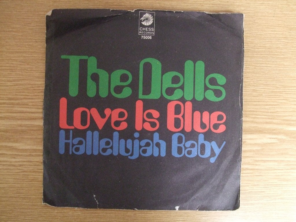 THE DELLS    CAN SING A RAINBOW & LOVE IS BLUE / HALLELUJAH, Cd's en Dvd's, Vinyl Singles, 7 inch, Ophalen of Verzenden, Zo goed als nieuw