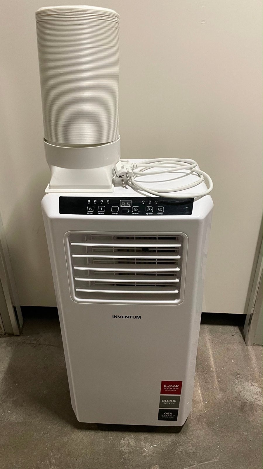 Inventum Mobiele Airco AC701/01 - Koelen en Ventileren, Ophalen, Minder dan 60 m³, 3 snelheden of meer, Zo goed als nieuw