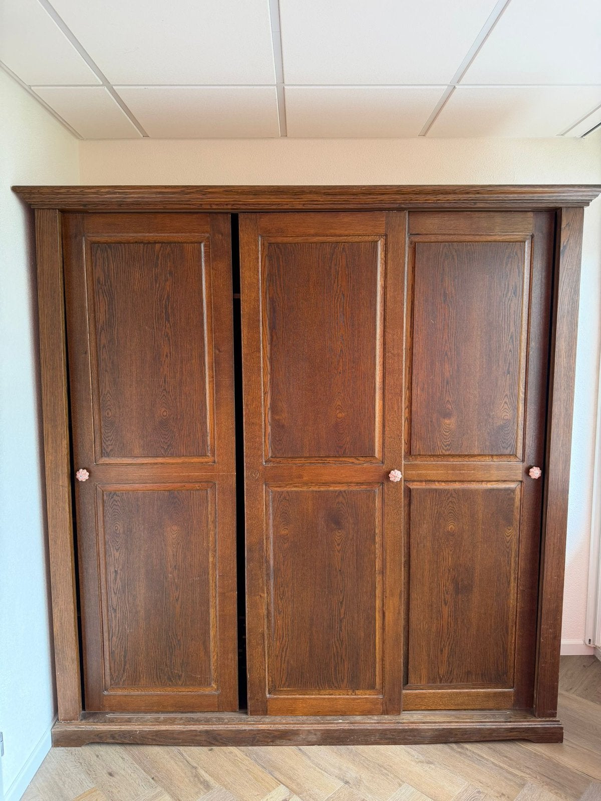 DIT WEEKEND OPHALEN antieke kledingkast hout 180x200, Huis en Inrichting, Ophalen, Gebruikt, 25 tot 50 cm, 150 tot 200 cm