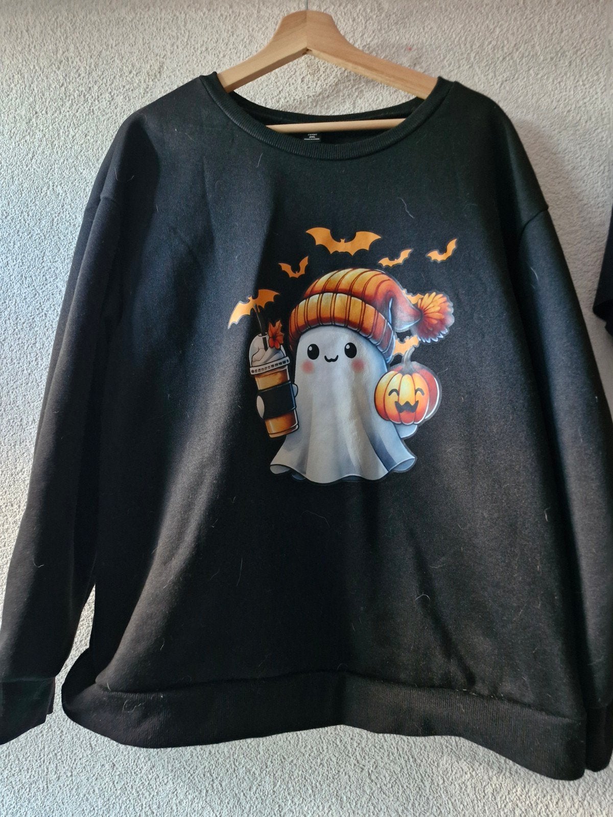 Zwarte dames trui met Halloween print 2xl, Kleding | Dames, Zwart, Maat 46/48 (XL) of groter, Ophalen of Verzenden, Onbekend