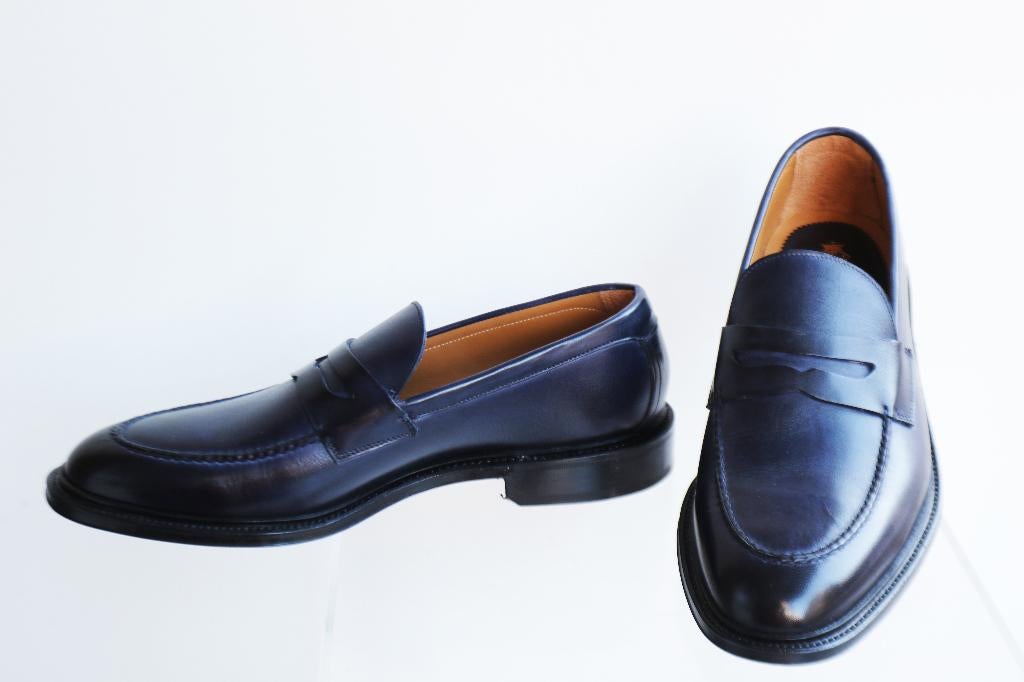 Pure-and-Noble van Jos Jan Greve loafer maat 9.5 = maat 43.5, Loafers, Pure-and-Noble, Blauw, Ophalen of Verzenden