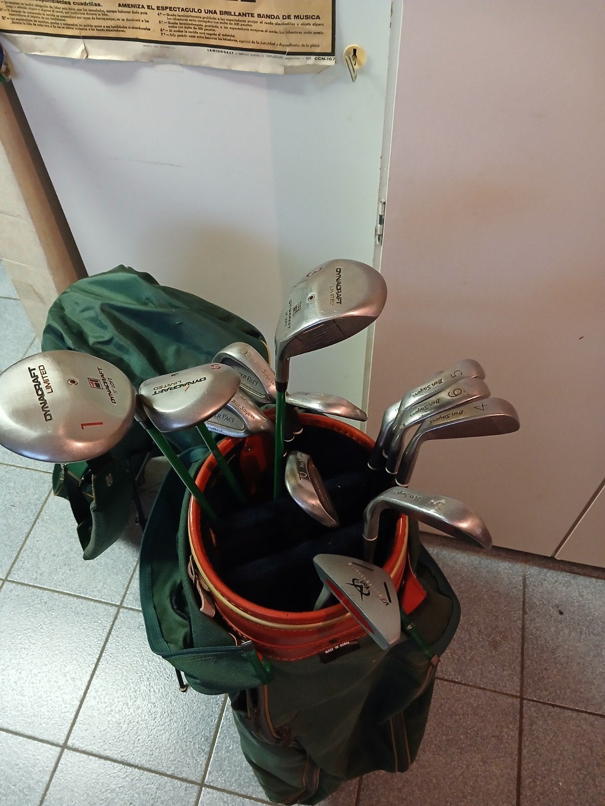 Golfset incl. Golfkar en ballen. Incl. Wintertas, Sport en Fitness, Golf, Ophalen of Verzenden