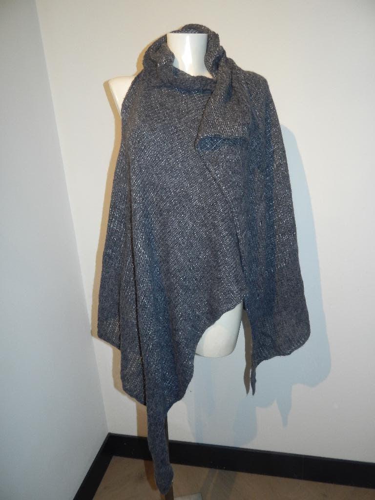 Sarah Pacini gemelleerde trui top poncho look One size