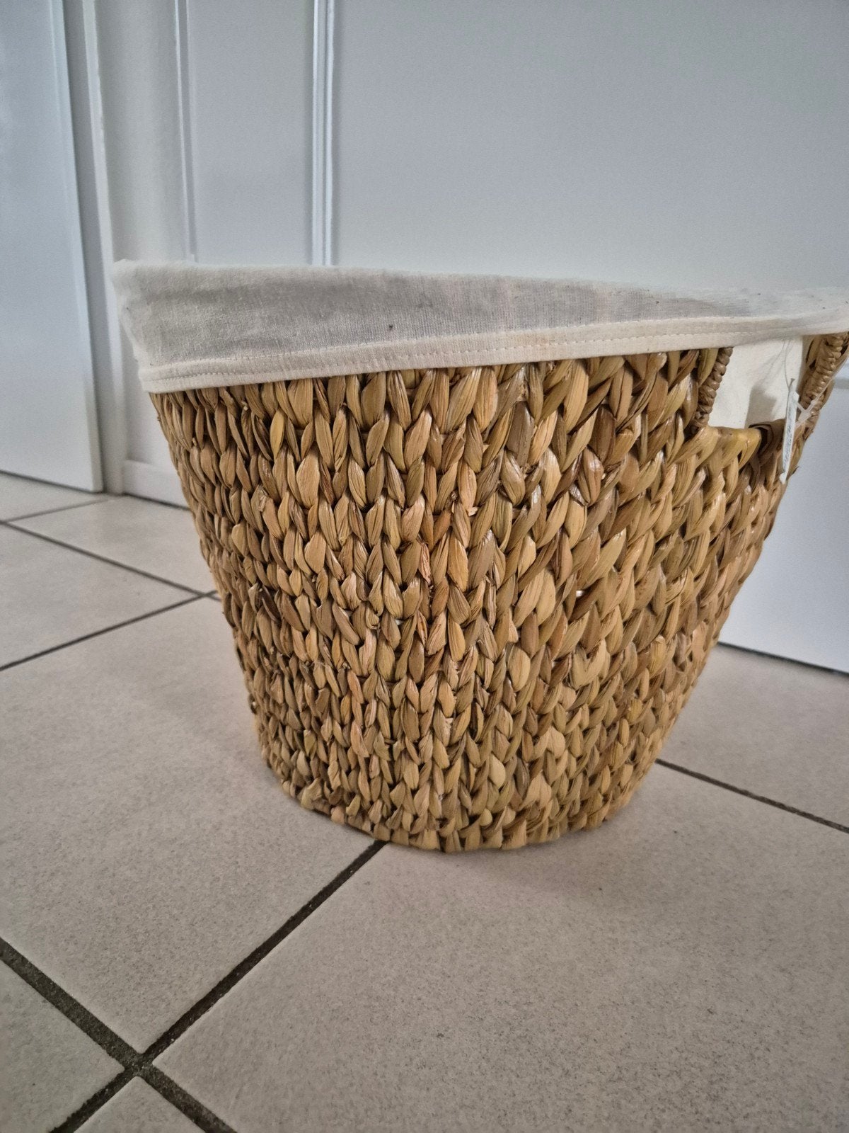 wasmand, nieuw, riet, uitwasbare binnendork,, Huis en Inrichting, Ophalen, Overige typen, Rond, Nieuw