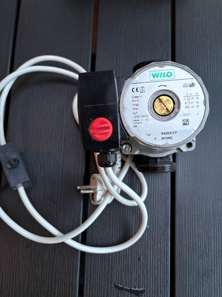 Wilo RS25/5-3P te koop vloerverwarmingspomp, Minder dan 30 cm, Overige typen, Minder dan 60 cm, Ophalen of Verzenden