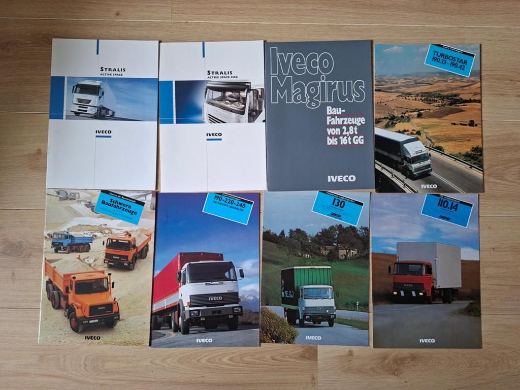 Set Iveco bedrijfswagens brochures, Boeken, Ophalen of Verzenden, Gelezen