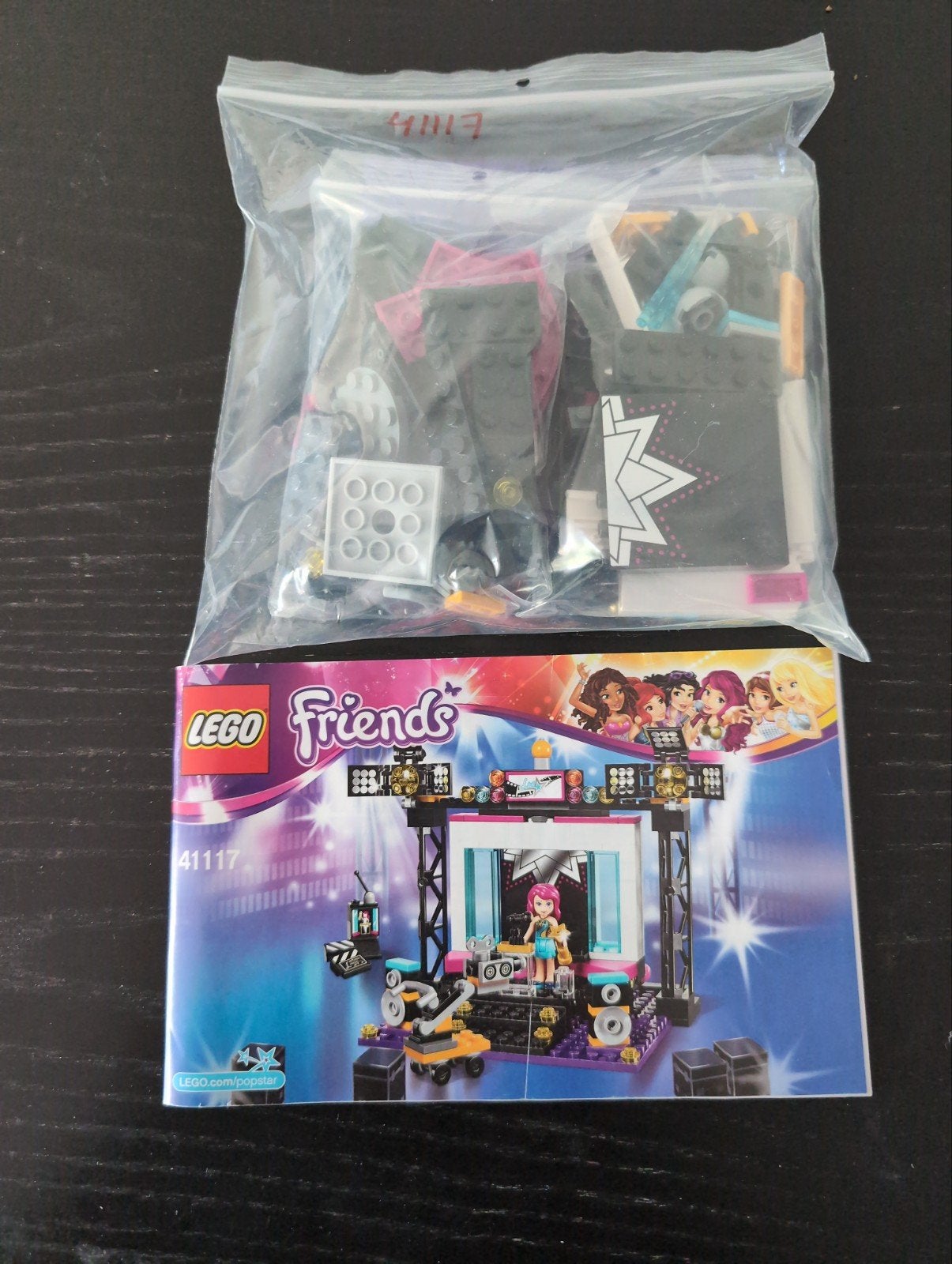 Lego Friends 41117 Popster TV-studio - met instructi, Gebruikt, Lego, Ophalen of Verzenden, Complete set