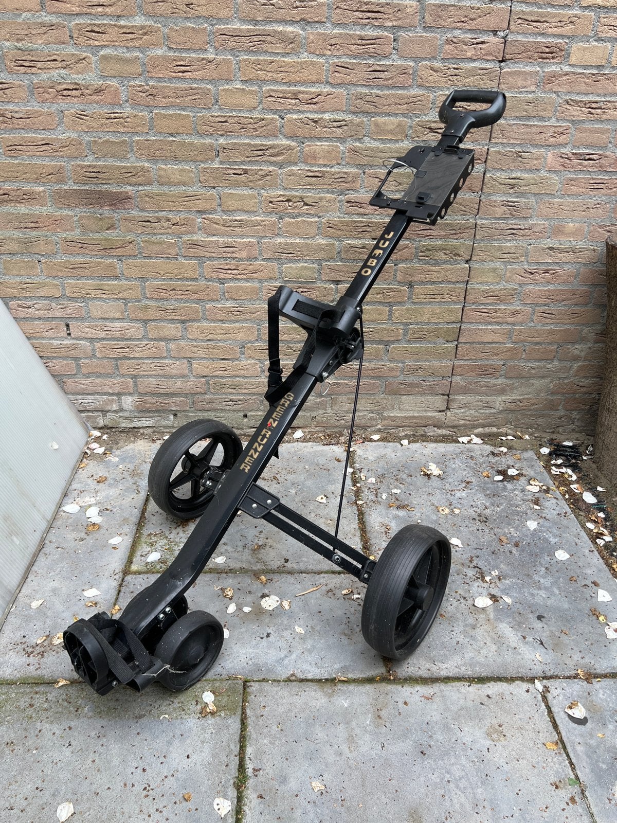Green Runner Jumbo golfkar golftrolley voor golftas, Sport en Fitness, Golf, Ophalen, Gebruikt, Golfkar, Overige merken