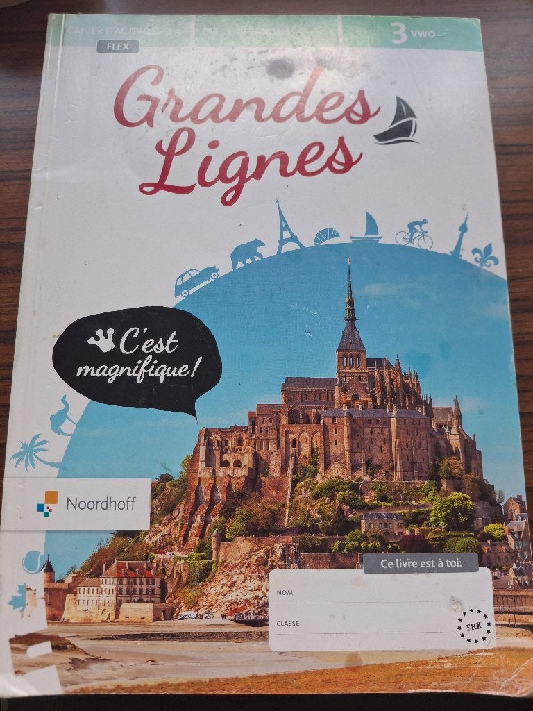Grandes Lignes Cahier d'activités 3 VWO Frans, Boeken, Ophalen of Verzenden, Zo goed als nieuw, VWO, Frans