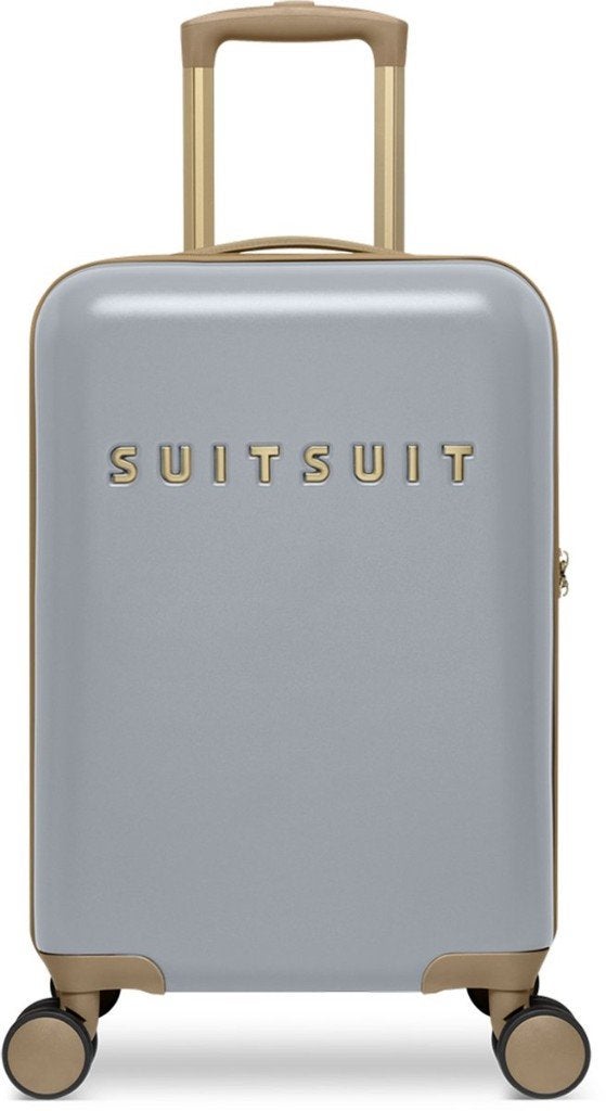 ✅ SUITSUIT Fusion Frosted Grey koffer 55 cm - NIEUW, Wieltjes, Hard kunststof, 45 tot 55 cm, Nieuw