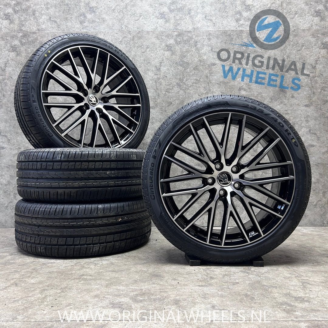 ✅ 19 inch originele FR velgen + zomerbanden Karoq Octavia, 19 inch, -, -, Banden en Velgen